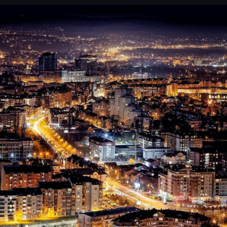 Banja Luka noćni prikaz grada - dentalni turizam Dr Bundalo